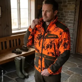 Veste Ultra Light Orange - Légèreté et Performance pour la Chasse Intensive