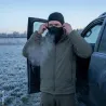 Cagoule noire extensible quatre en un avec empiècement polaire