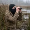 Cagoule noire extensible quatre en un avec empiècement polaire