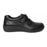 Chaussures à scratch Dist noires pour femme - Confort tout cuir