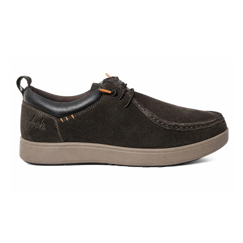Baskets basses Dalou marrons en cuir pour homme