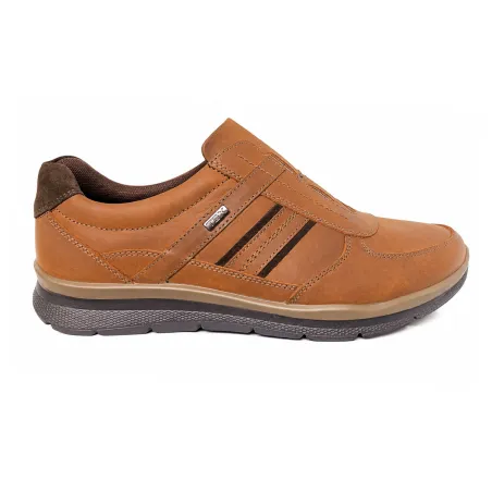 Chaussures Dayne marrons en cuir pour homme - Confort et imperméabilité TEX