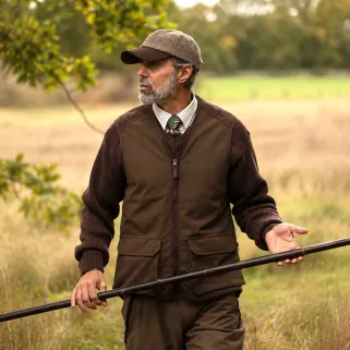 Gilet de tir Walker & Hawkes Stambridge marron