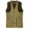 Gilet Derby Tweed Walker & Hawkes Berston à carreaux vert