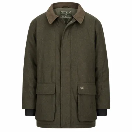Veste de tir en laine Walker & Hawkes AC olive