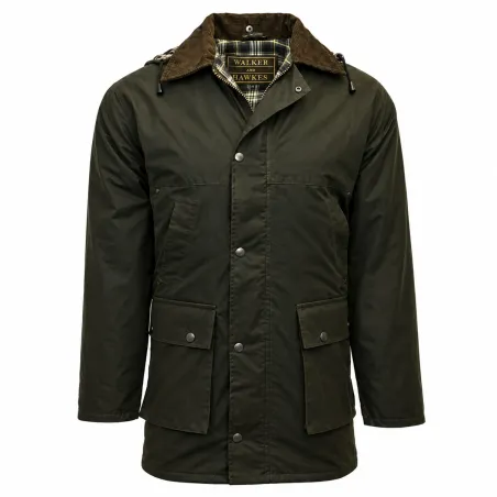 Veste cirée Walker & Hawkes Benson olive