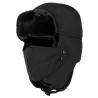 Bonnet trappeur fausse fourrure Walker & Hawkes noir