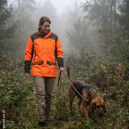 Veste de Traque Resist Orange - Légère et Imperméable