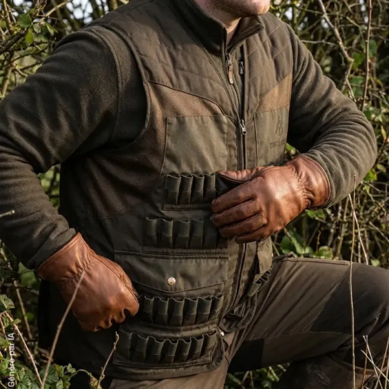 Gilet Multitubes Vert - 54 Tubes pour Chasseurs