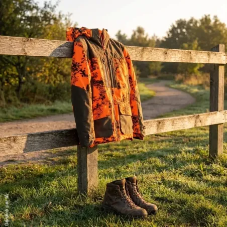 Veste Thermo-Hunt Camouflage Orange Digital - Chasse & Randonnée