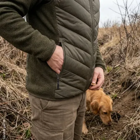 Gilet matelassé sans manches Classie vert - Style élégant et fonctionnel