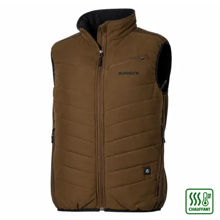 Gilet Chauffant Prestige Somlys Marron - Élégance et Chaleur Optimale