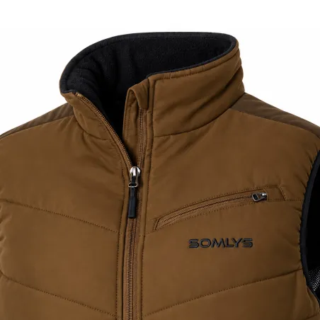 Gilet Chauffant Prestige Somlys Marron - Élégance et Chaleur Optimale