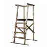 Lot de 10 Mirador sde battue Sologne en bois, hauteur du plancher 1,40m