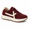 Baskets Jiru bordeaux à lacets élastiques pour femme