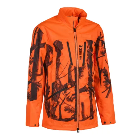 Veste de chasse Track Force orange camo Percussion | Ducatillon