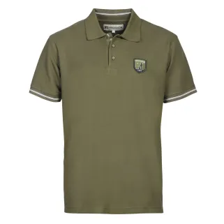 Polo Percussion manches courtes brodé logo kaki