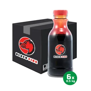 Lot de 6 bouteilles de goudron Black Fire 0,5 kg | Ducatillon