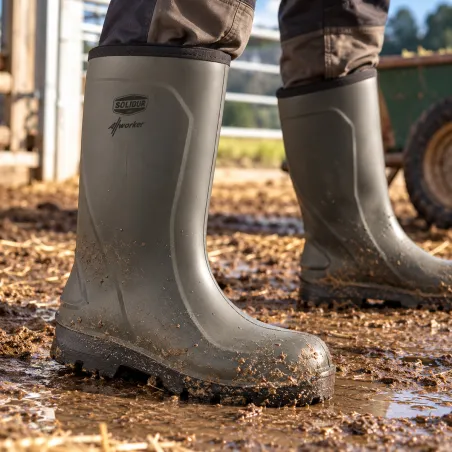 Bottes de sécurité Allworker S5 vert - Protection complète et résistance extrême