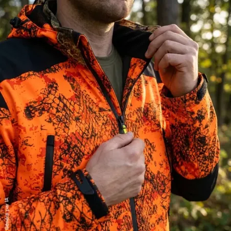Blouson Prohunt Evo Snake Blaze orange étanche | Ducatillon