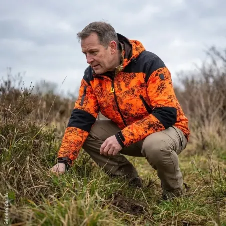Blouson Prohunt Evo Snake Blaze orange étanche | Ducatillon