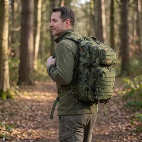 Sac à dos Assault 4 compartiments camo 36L 50 x 30 x 27cm