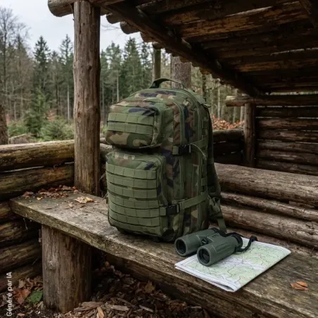 Sac à dos Assault 4 compartiments camo 36L 50 x 30 x 27cm