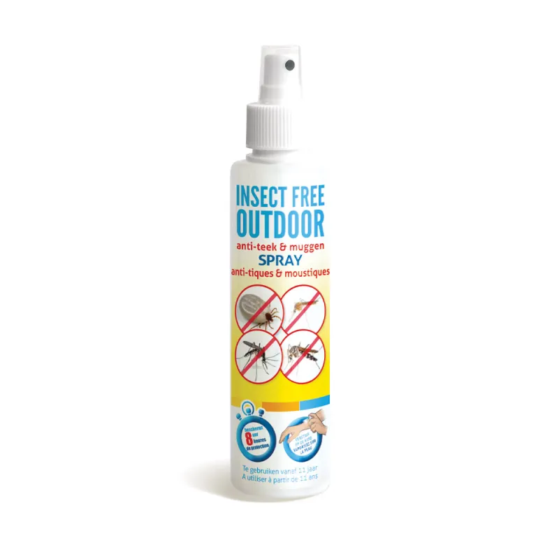 Spray anti-tiques et anti-moustiques BSI pour adulte 200ml