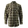 Chemise Chasse chaude à carreaux 2 poches polyester kaki M à 3XL