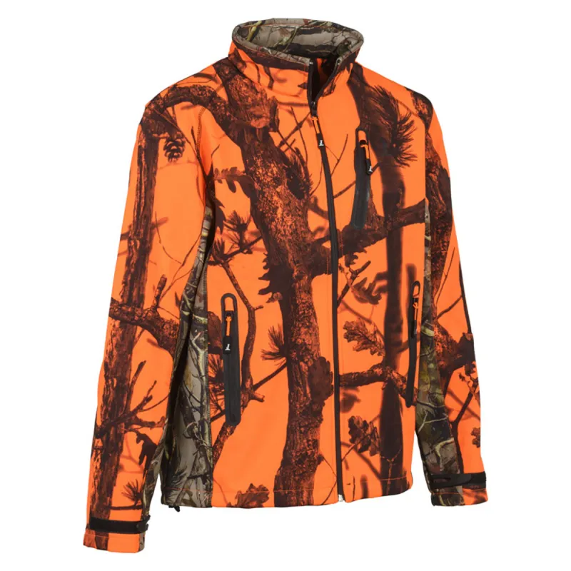 Blouson chasse Percussion Softshell Ghost Camo 4 poches S à 4XL