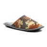 Chaussons camo homme textime doux brun vert orange 41/42 à 45/46