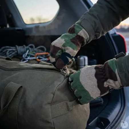 Gants polaires légers élastique fibre polaire polyester camo