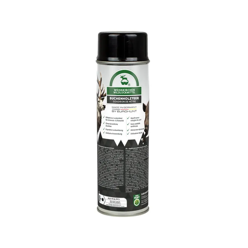 Goudron Spray Eurohunt 500ml - Attractif pour Sangliers et Cerfs