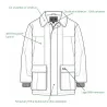 Veste de tir en laine Walker & Hawkes AC olive