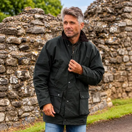 Veste cirée Walker & Hawkes Benson olive