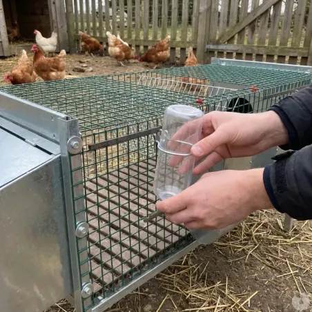 Nid pour clapier acier galvanisé