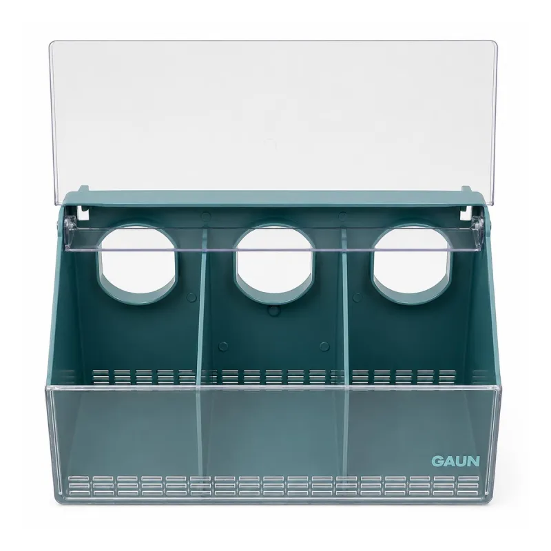 Mangeoire de cage 3 compartiments pour pigeons 25 cm
