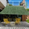 Voile d'Ombrage Rectangulaire 2x3m - Vert Camouflage