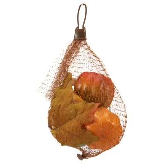 Sac Décoratif Automne Citrouille 15x20cm - 2 Couleurs