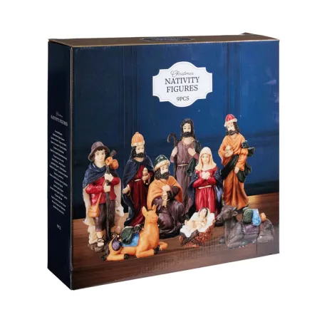 Set de Figurines de Nativité en Résine - 9 Pièces