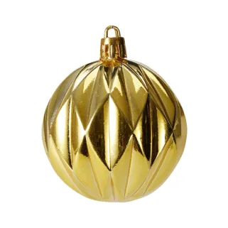 Lot de 100 Boules de Noël Dorées - Assortiment Brillant, Mat et Pailleté