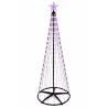 Sapin de Noël LED Argenté 210 cm - 370 LED RGB Numériques avec Télécommande