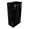 Sapin de Noël LED Argenté 210 cm - 370 LED RGB Numériques avec Télécommande