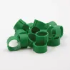25 Bagues à clip éco volailles Ø 12 mm Différentes couleurs