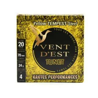 Boite de 25 cartouches BJ 20/70 vent d'est yellow tempest 400m/s