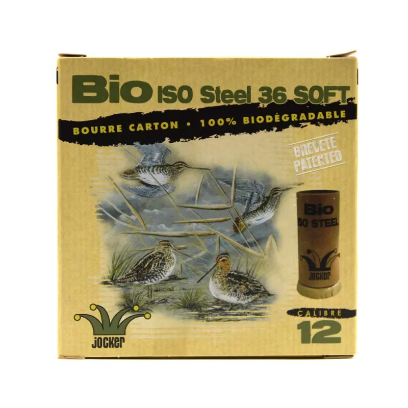 Boite de 25 cartouches Bio Steel bourre biodégradable 12/70 29g