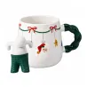 Set de 2 Mugs avec Filtre à Thé en Porcelaine 