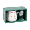 Set de 2 Mugs avec Filtre à Thé en Porcelaine 