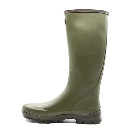 Bottes Marly antidérapantes caoutchouc naturel kaki 37 à 48