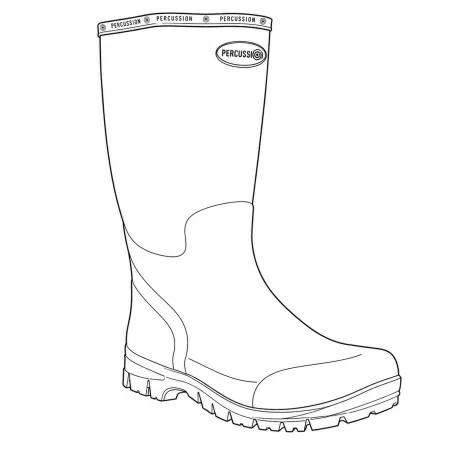 Bottes Marly antidérapantes caoutchouc naturel kaki 37 à 48